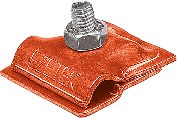 EZETEK Держатель проводника круглого 6-10 мм для фальца 0.7-3 мм, медь 91093