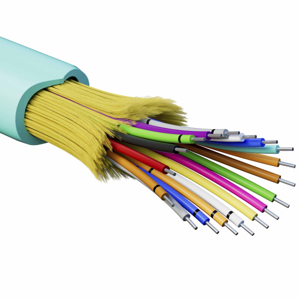 DKC Кабель волоконно-оптический, распределительный, арамидные упрочняющие нити, для внутренней прокладки, нг(А)-HF, 18 ОВ, категория OM3 (G.651.1) пло