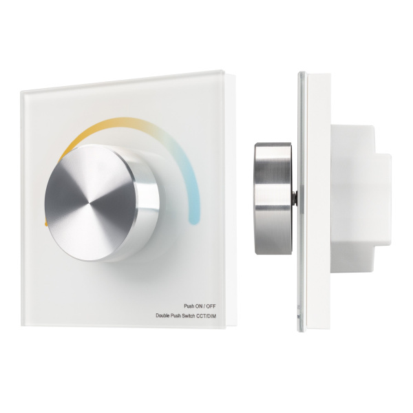 Arlight Панель SMART-P2-MIX-G-IN White (3V, Rotary, 2.4G) (IP20 Пластик, 5 лет) 033754