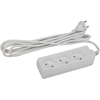 ЭРА U-3-7m Удлинитель без заземл., 2x0.75мм2, 3гн, 7м Б0019253