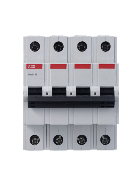 Купить ABB Выключатель автоматический 4P, 20A, C, 4,5кА, BMS414C20 2CDS644041R0204