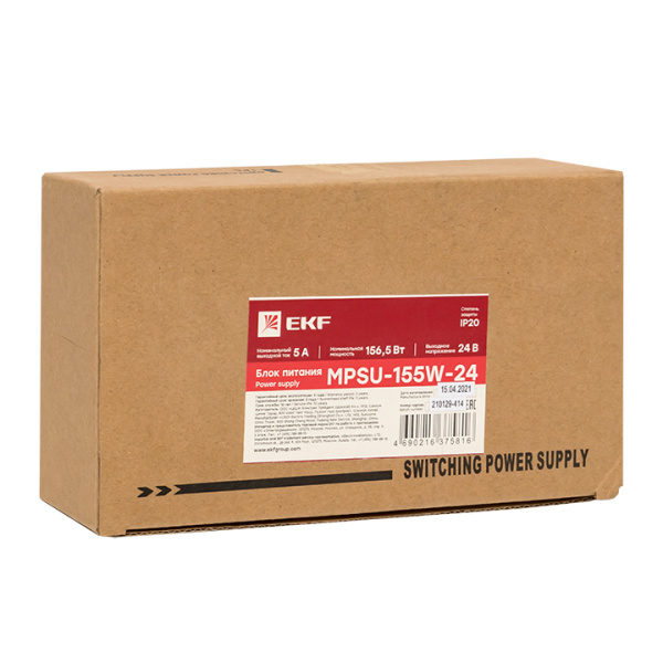 Купить EKF PROxima Блок питания 24В с функцией ИБП MPSu-155W-24