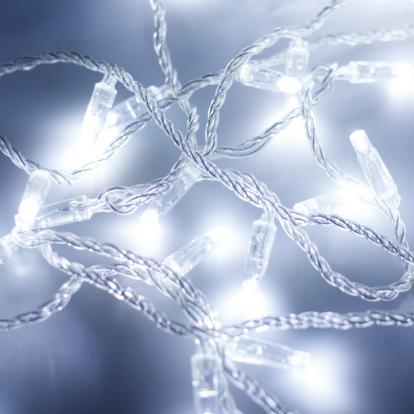 Arlight Светодиодная гирлянда ARD-STRING-CLASSIC-10000-CLEAR-100LED-FLASH WHITE (230V, 7W) (Ardecoled, IP65) 025782