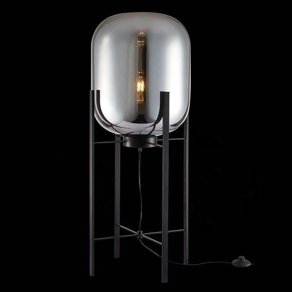 Купить ST Luce SL1050.715.01 Торшер Черный/Дымчатый E27 1*40W