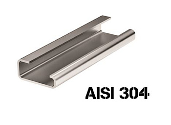 DKC Дин-рейка из нержавеющей стали, с насечкой G1, 32х15мм.