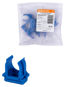 TDM Крепеж-клипса для трубы ПНД 16 мм (10 шт.) синяя SQ0405-0131