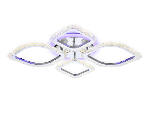 Ambrella Потолочный светодиодный светильник с пультом FA5148 CH хром 77W 680*630*90 (ПДУ РАДИО 2.4)