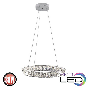 Horoz Electric 019-025-0030 30W 4000K 180-260V ХРУСТАЛЬ Светодиодная люстра TORNADO-30 HRZ01000705