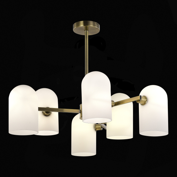 Evoluce SLE1047-302-06 Люстра потолочная Бронза/Молочно-белый E14 6*40W