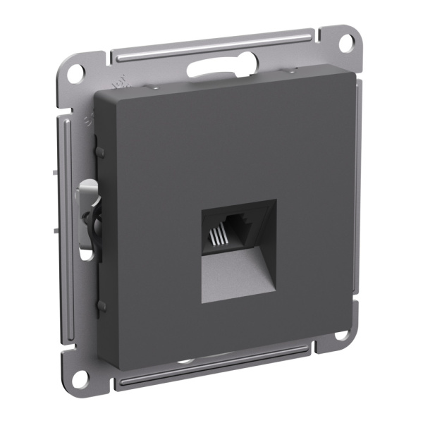 Systeme Electric AtlasDesign Базальт Розетка телефонная RJ11, механизм