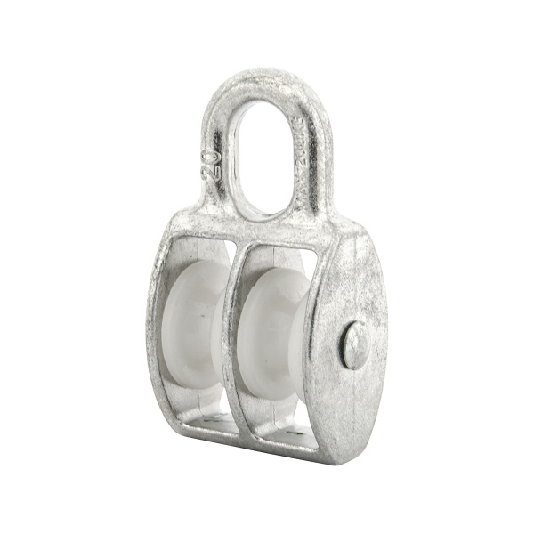 Tech-Krep Блок для троса двойной оцинк. (нейлон.шкив) 20мм (1 шт) - ярлык 112729