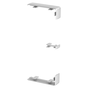 OBO Bettermann Соединитель для кабель-канала Rapid 45-2, 53x130 мм, ПВХ алюминиевый цвет 6113214