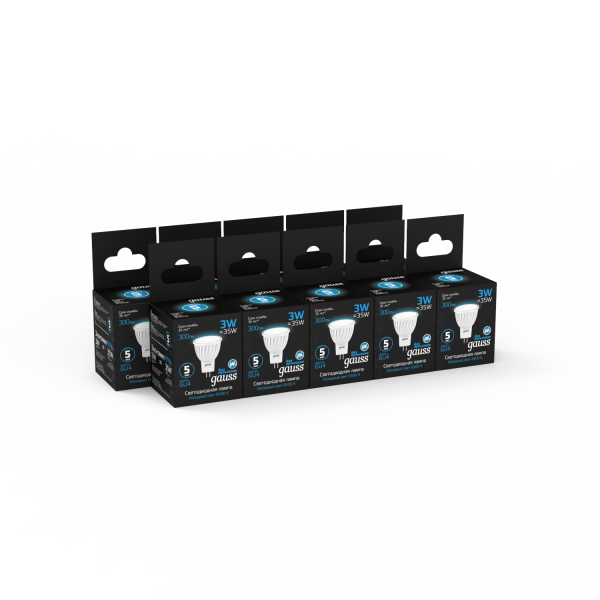 Купить Gauss Лампа MR11 3W 300lm 6500K GU4 LED 132517303