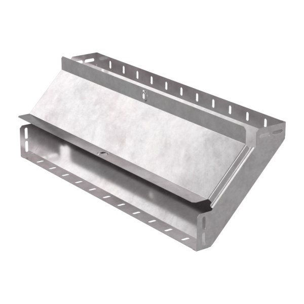 Промрукав Угол вертикальный внутренний 90 градусов с крышкой Стандарт 600х80 PR16.0608