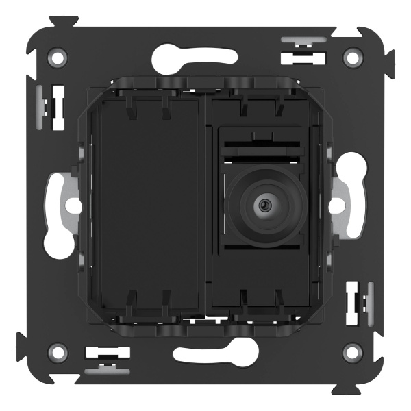 Купить DKC Розетка TV одиночная в стену, "Avanti", "Черный квадрат"