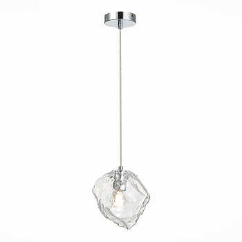 ST LUCE  SL1175.103.01 Подвес хром/прозрачный E14 1*40W