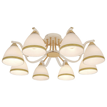 Citilux CL144182 Симона Бел.+Золото Свет-к Люстра