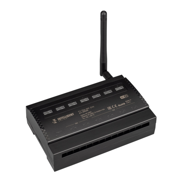 Arlight INTELLIGENT Релейный модуль TY-706-WF-DIN (230V, 2х16A + 4х10А) (INTELLIGENT -) 029696