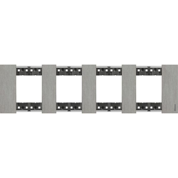 BT Living now Сталь Рамка немецкий стандарт 4 поста (2+2+2+2 мод) KA4802M4ZG