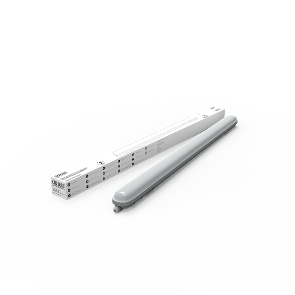 Купить Gauss Светильник линейный СПП-176 Elementary 36W 2850lm 4000K 200-240V IP65 1200*76*66мм LED 864225236