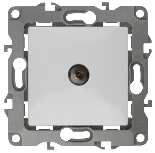 ЭРА 12-3102-01 Белый Розетка TV проходная, IP20, 12