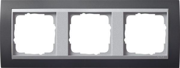 Gira Event Антрацит/Алюминий Рамка 3-ая 021381