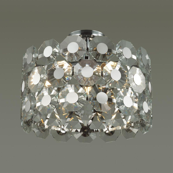 Купить Odeon Light 4973/5C HALL ODL22 373 хром/хрусталь Люстра потолочная E14 5*40W TOKATA