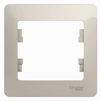 Systeme Electric Glossa Молочный Рамка 1-ая