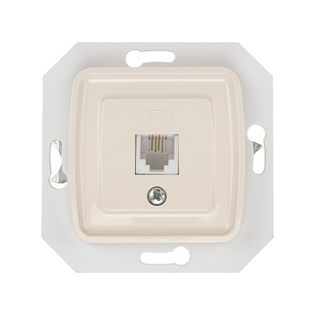 DEA Розетка Телефон RJ11 с/у мех. Беж KRANZ KR-78-0252