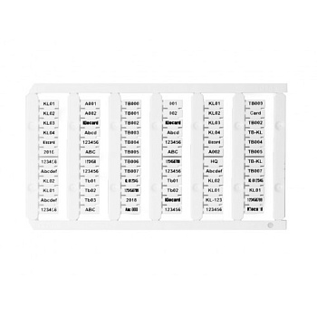 Klemsan D-NS 6x10 ; Маркировка клемм / D-NS 6x10 0.0.0.8.12250