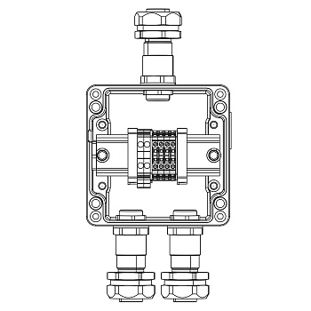 DKC TBE-A-12-(2xCBC.2-2xCBC.2(i)-2xTEO.2)-2xKAEPM2MHK-20(A)-1xKAEPM2MHK-20(C)1Ex e IIC Т5 Gb / Ex tb IIIC T95°C Db IP66