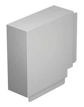 OBO Bettermann Угол плоский кабель-канала WDK 100x230 мм, ПВХ светло-серый RAL7035 6183573