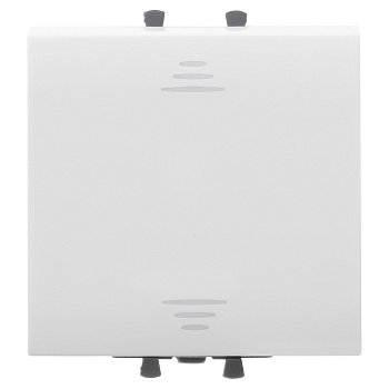 DKC Переключатель одноклавишный модульный, "Avanti", "Белое облако", 2модуля