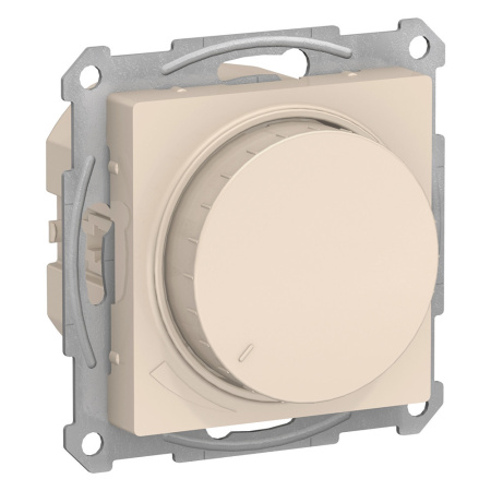 SE AtlasDesign Беж Светорегулятор (диммер) повор-нажим, LED, RC, 400Вт, мех. ATN000223