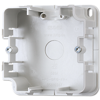 JUNG AS 500 Монтажный корпус для накладных коробок 1-й 581A