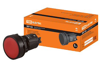 TDM Кнопка SB7-EA41 d22мм 1р красная SQ0746-0019