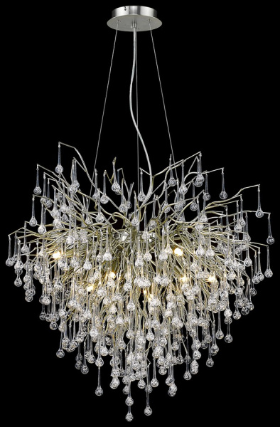 Wertmark WE189.09.203 Люстра подвесная Матовый никель/Прозрачный G9 9*40W