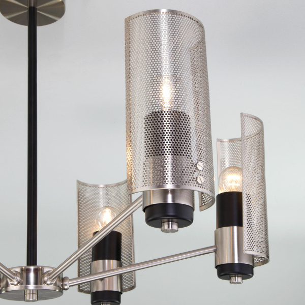 Купить Eurosvet Потолочная люстра в стиле лофт 70139/6 никель a057945