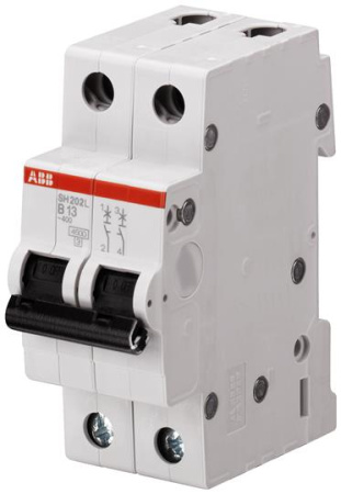 ABB Выключатель автоматический 2-полюсной SH202 C 1 2CDS212001R0014