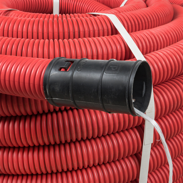 Купить EKF PROxima Труба гофрированная двустенная гибкая ПНД d 50 с зондом (50 м) красная