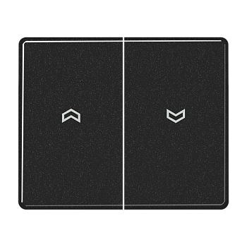 JUNG SL 500 Черная Клавиша 2-ая жалюзийная SL595PSW