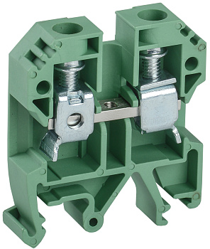 IEK Клемма винтовая КВИ-10мм2 зеленая