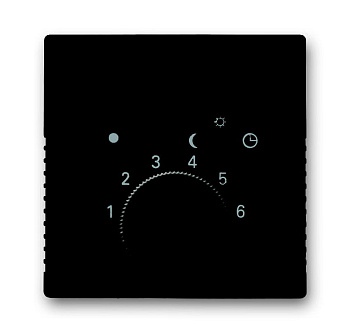 ABB BJB Basic 55 Шато (чёрн) Накладка для терморегулятора (мех. 1095 U, 1095 UF-507, 1096 U) 2CKA001710A3935