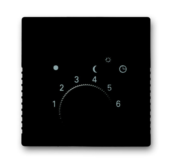 ABB BJB Basic 55 Шато (чёрн) Накладка для терморегулятора (мех. 1095 U, 1095 UF-507, 1096 U) 2CKA001710A3935