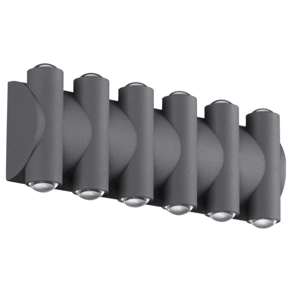 Novotech 358570 STREET NT21 000 темно-серый Ландшафтный настенный светильник IP54 LED 4000K 12W 85-265V CALLE