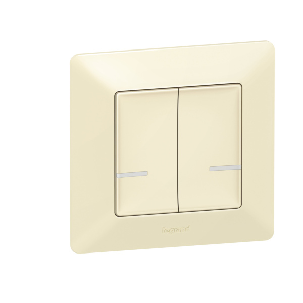 Legrand NETATMO Valena LIFE Сл.кость Выключатель 2-клавишный беспроводной 752287