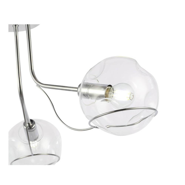 Купить Evoluce SLE102502-03 Светильник потолочный Хром/Прозрачный E14 3*40W