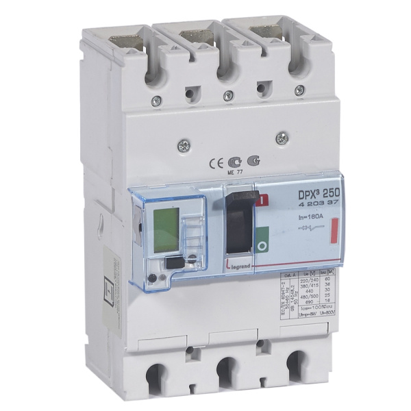 Legrand DPX3 250 Автоматический выключатель 3P 160А 36kA 420337