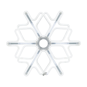 NEON-NIGHT Фигура «Снежинка» из гибкого неона с эффектом тающих сосулек, 60х60 см, цвет свечения белый 501-225