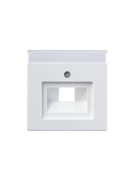 Купить ABB BJE Solo/Future Бел Накладка 1-й ТЛФ и комп розетки наклонной (мех 213/16) 2CKA001710A1550